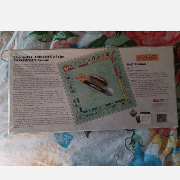 Monopoly Authorized Edition Golf Board Game real estate trading game 1996 - Picture 2 of 3